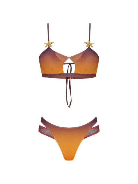 Amir Slama bikini con detalle de estrella de mar en colaboración con Tati Barbieri
