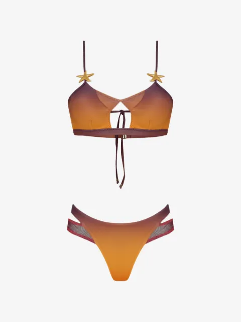 Amir Slama x Tati Barbieri starfish-detail ombré bikini
