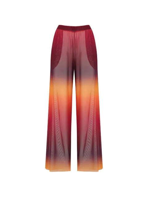 Amir Slama x Tati Barbieri dégradé mesh palazzo pants