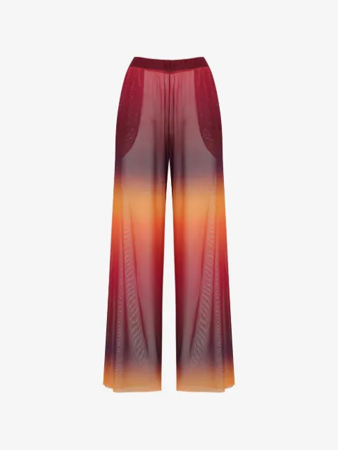 Amir Slama x Tati Barbieri dégradé mesh palazzo pants