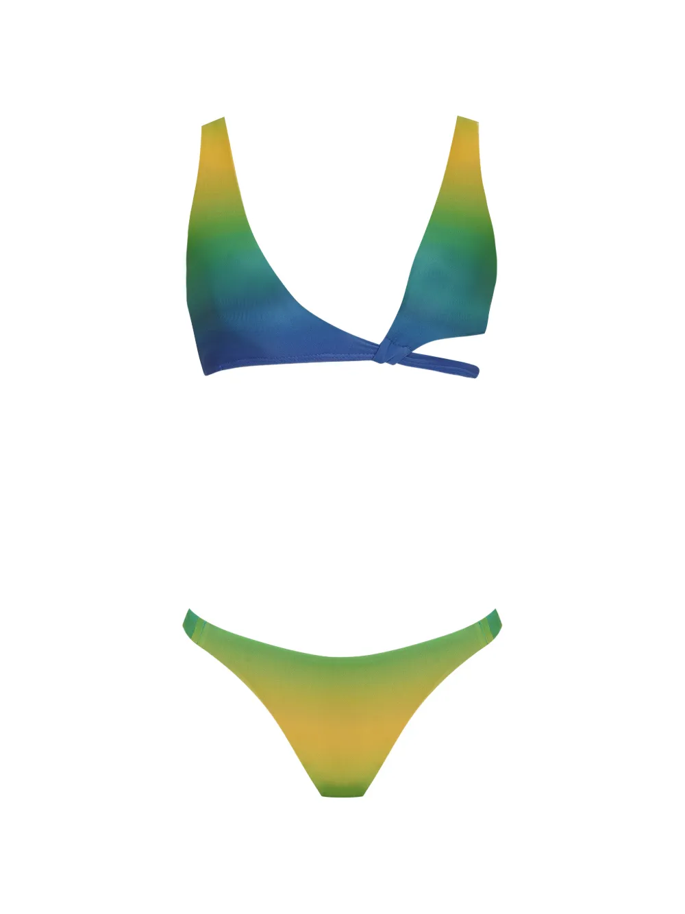 Amir Slama x Tati Barbieri Set bikini con inserti - Giallo