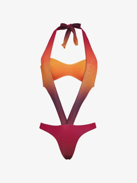 Amir Slama x Tati Barbieri gradient-effect swimsuit