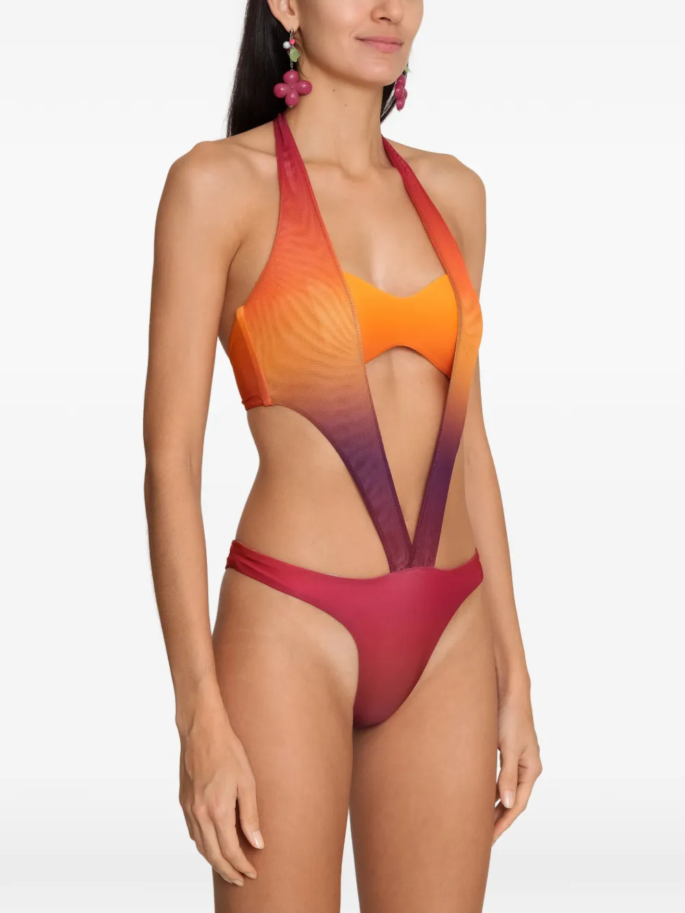 Amir Slama x Tati Barbieri badpak met kleurverloop Roze