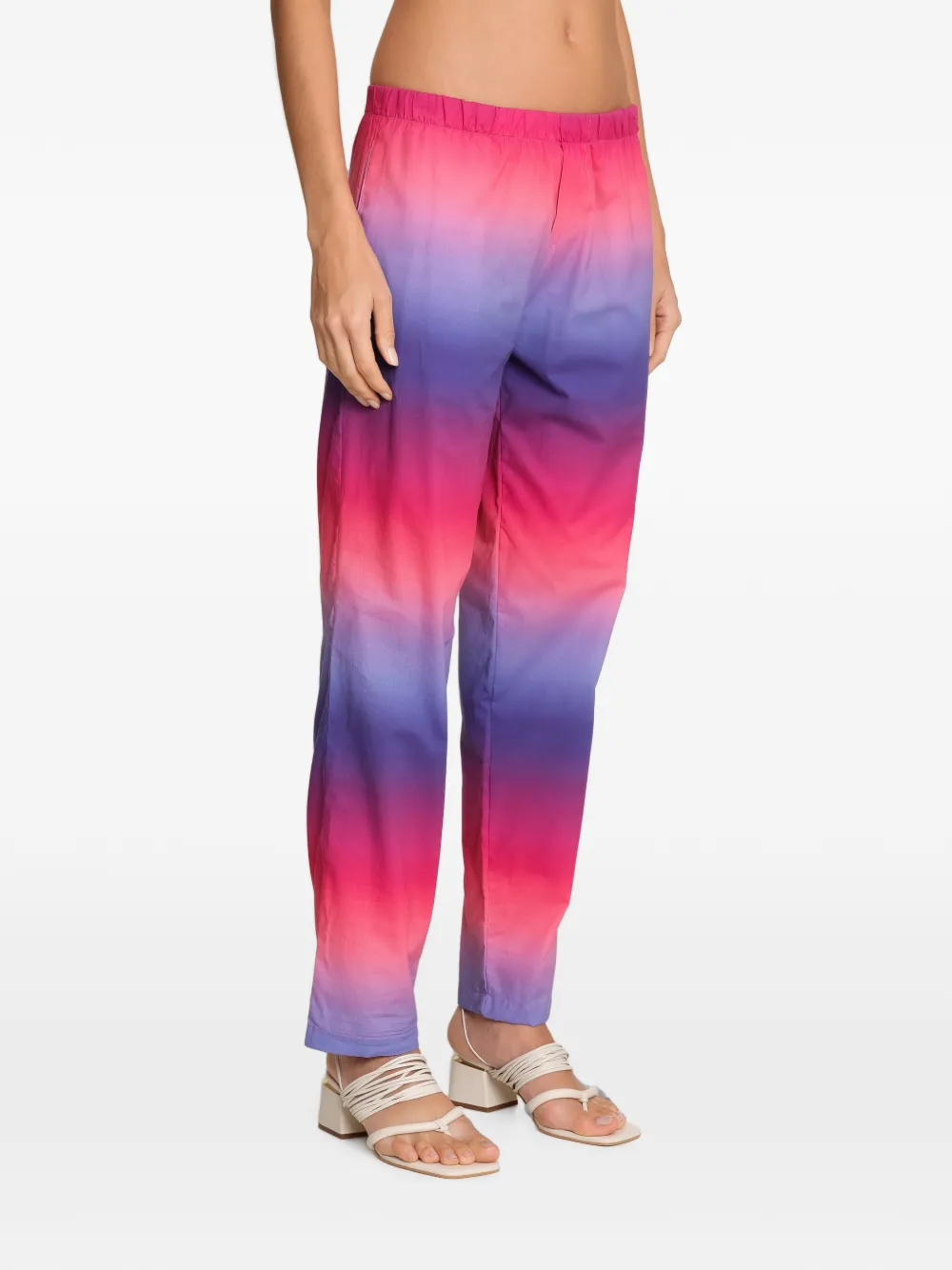 Amir Slama x Tati Barbieri straight broek met ombré-effect Roze