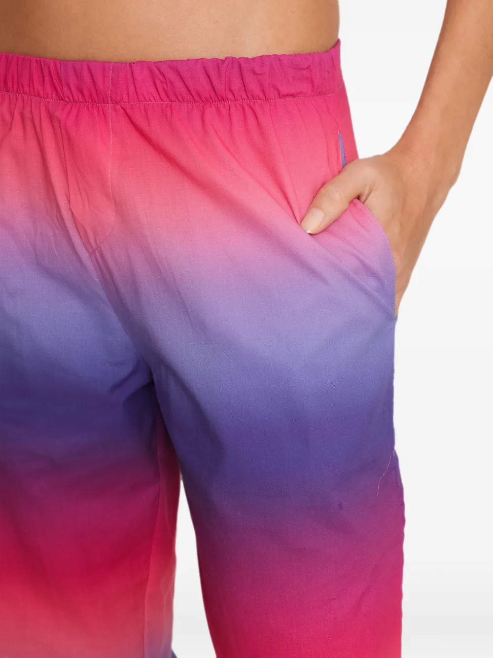 Amir Slama x Tati Barbieri straight broek met ombré-effect Roze