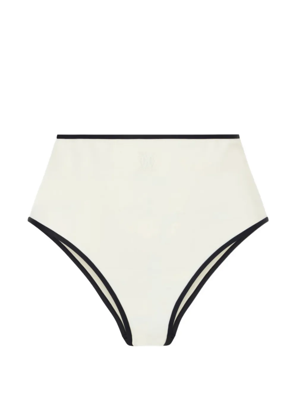 Kiki de Montparnasse contrast-trim high-waist bikini bottoms - Toni neutri