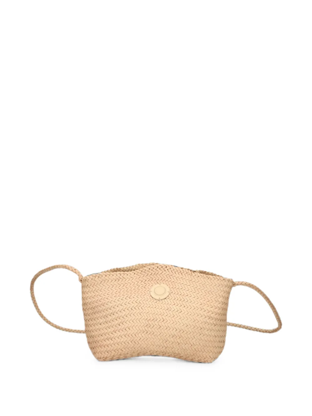 DRAGON DIFFUSION Corsina woven leather crossbody bag - Toni neutri