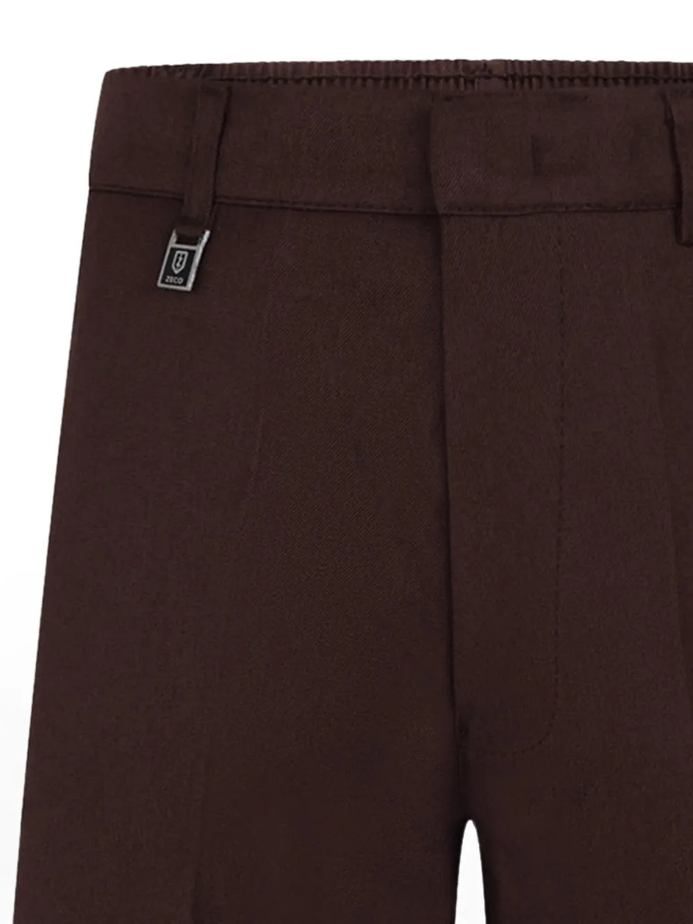 Zeco Schoolwear kids Shorts met elastische band Bruin