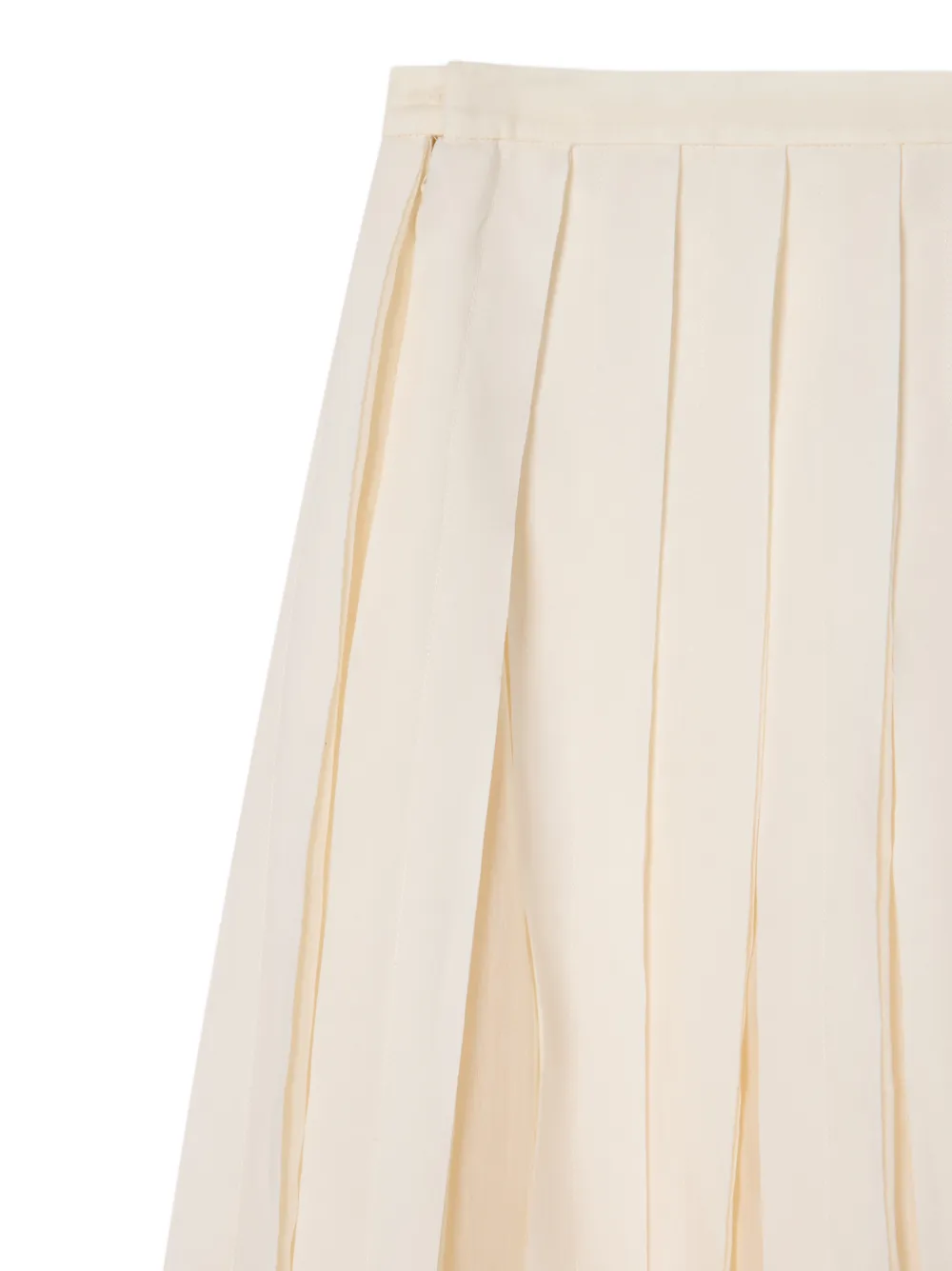 Paul Smith Ecru organza plooirok van katoen-zijde Beige
