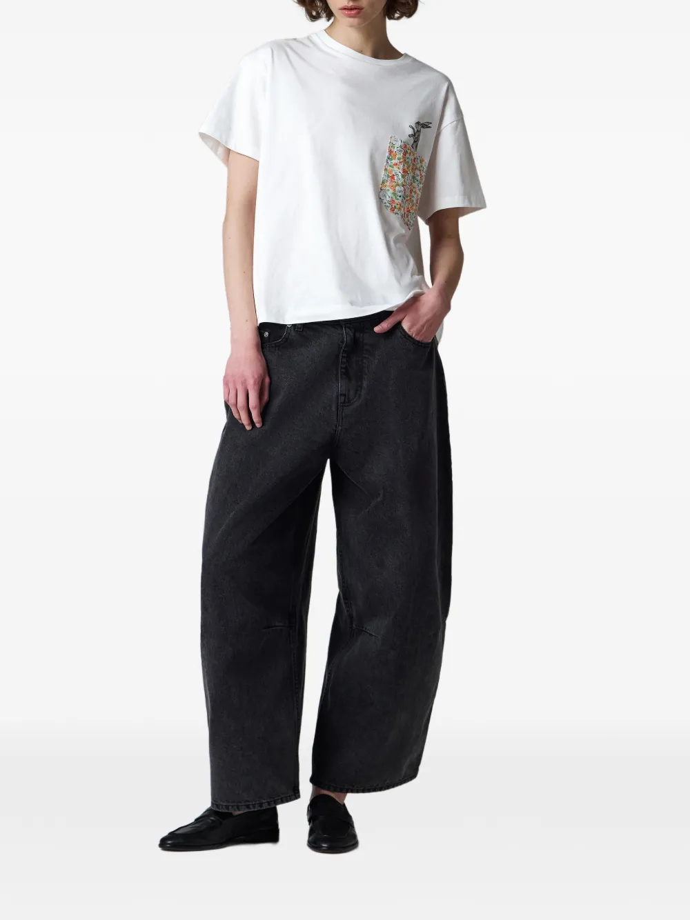 Paul Smith Rabbit T-shirt met bloemenzak Wit