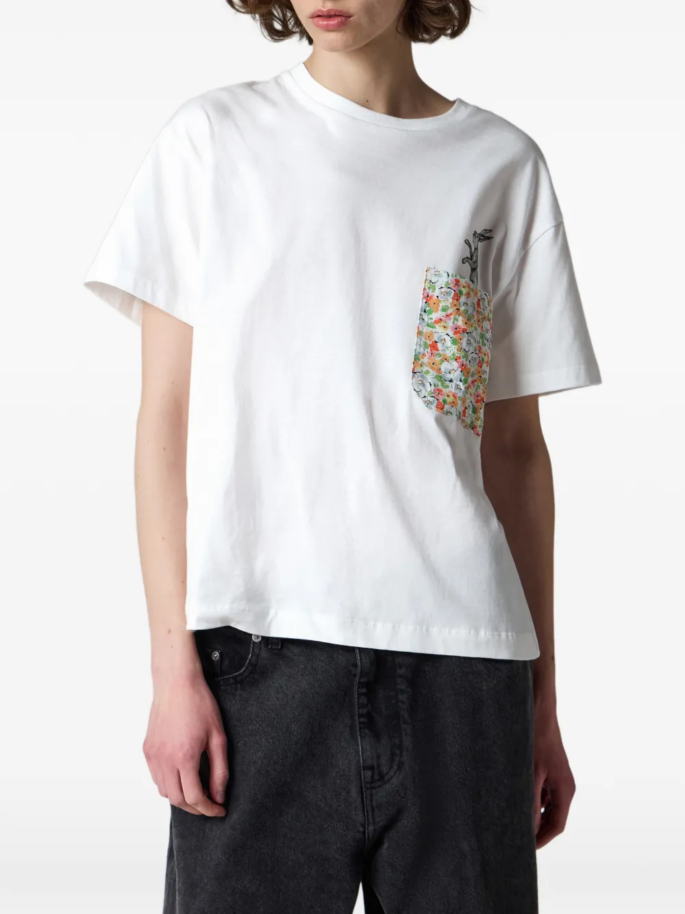 Paul Smith Rabbit T-shirt met bloemenzak Wit