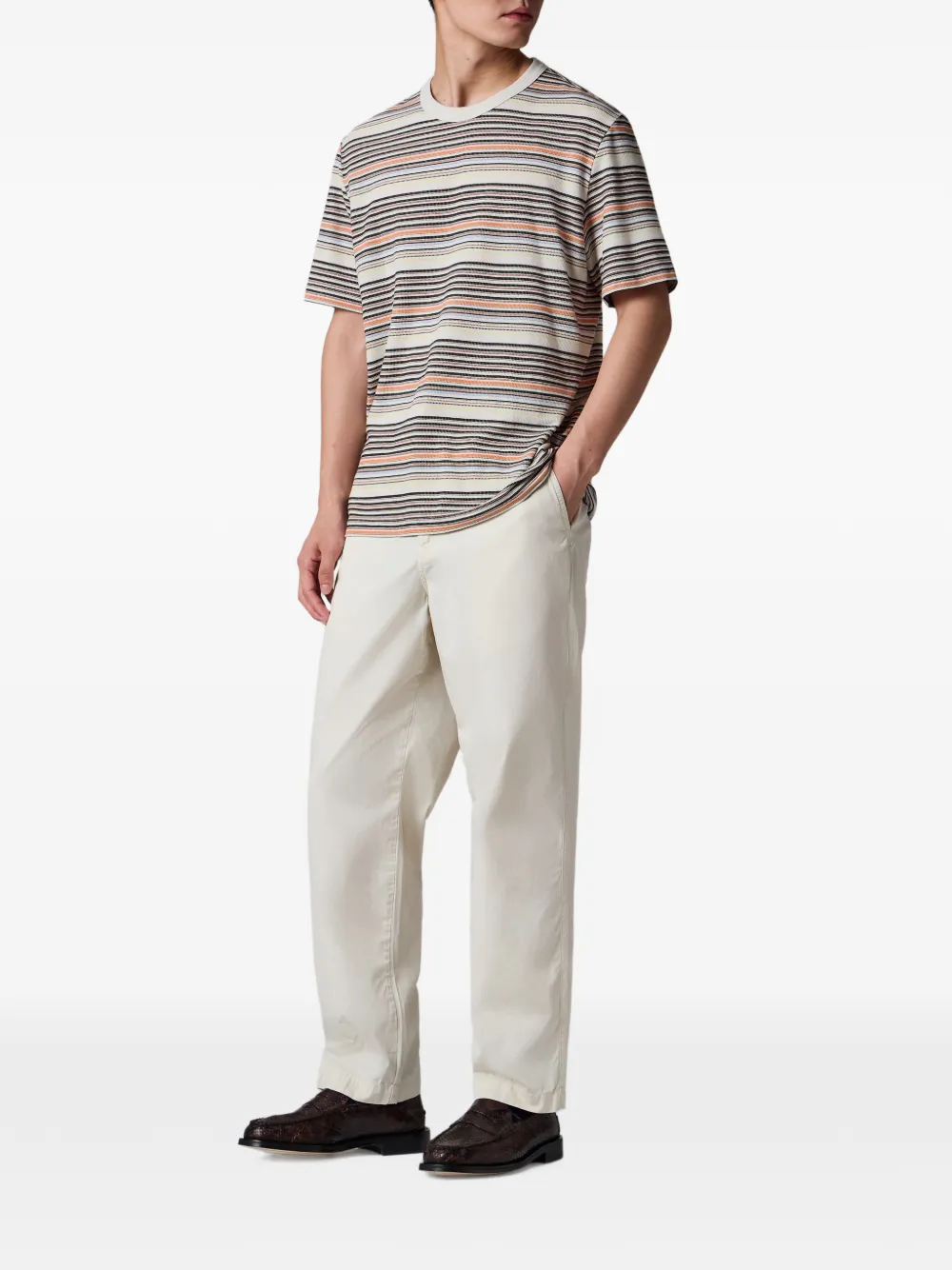 PS Paul Smith Gestreept T-shirt Beige