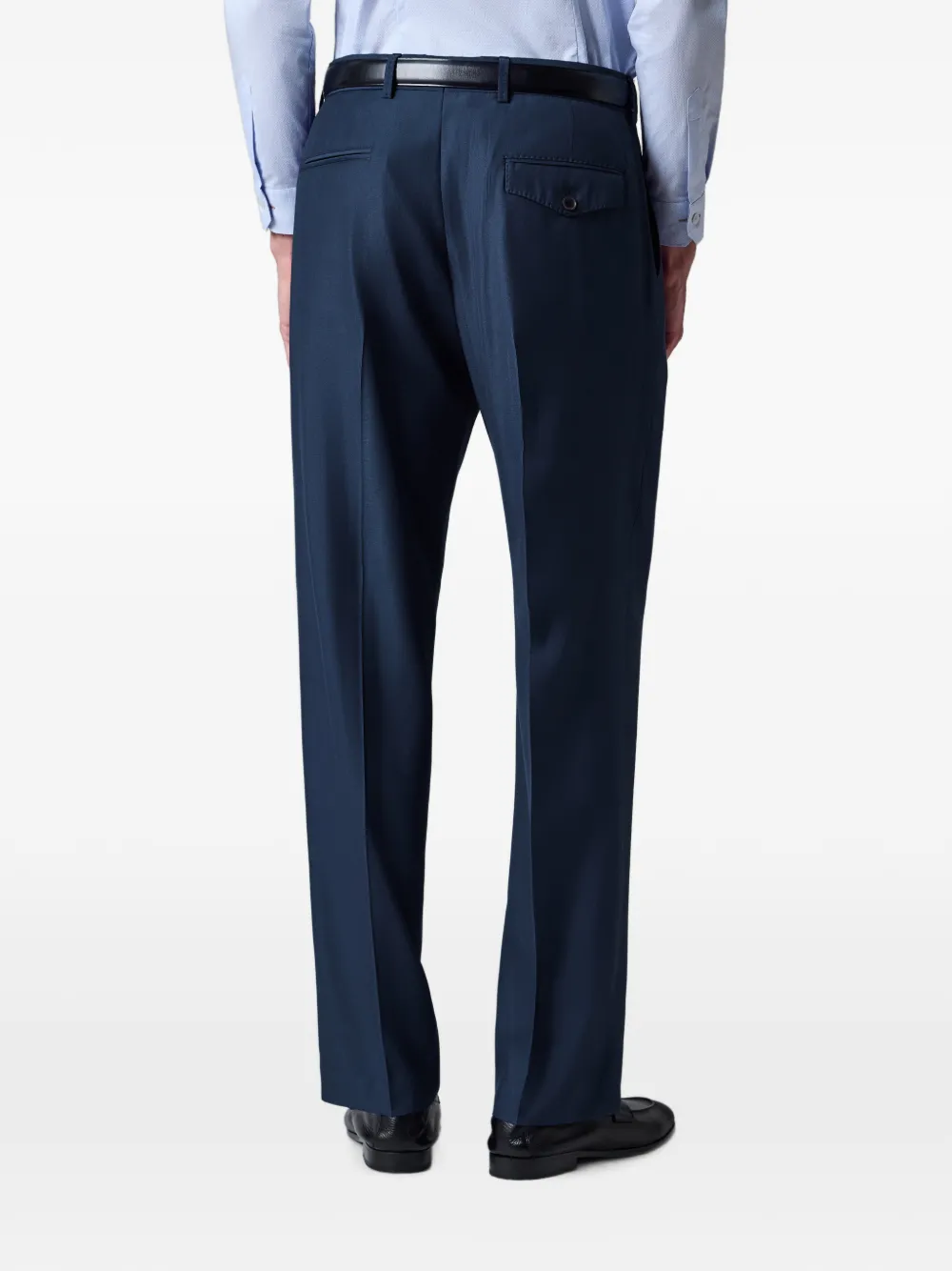 Paul Smith Viscose wollen broek Blauw