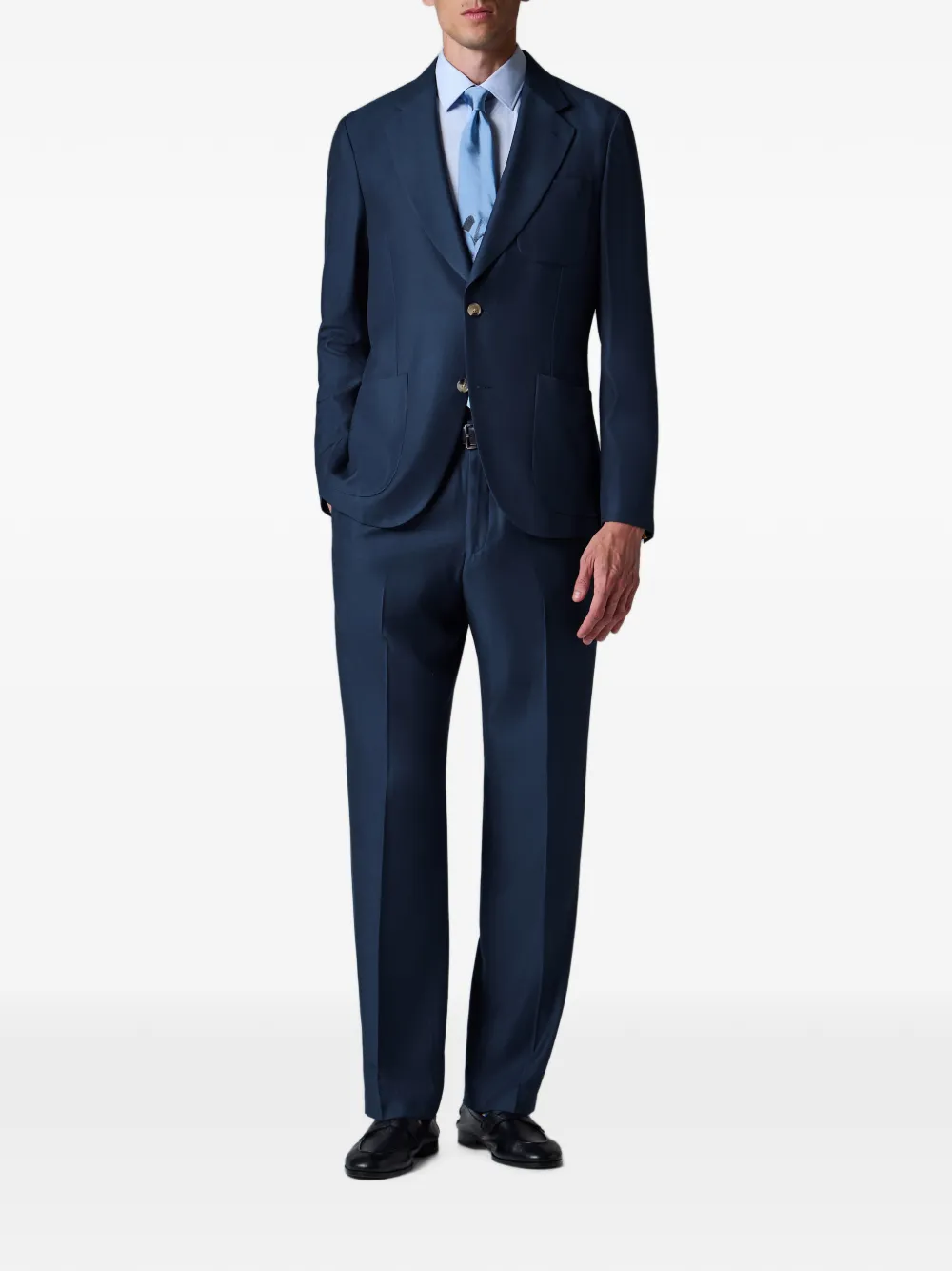 Paul Smith Viscose wollen broek Blauw