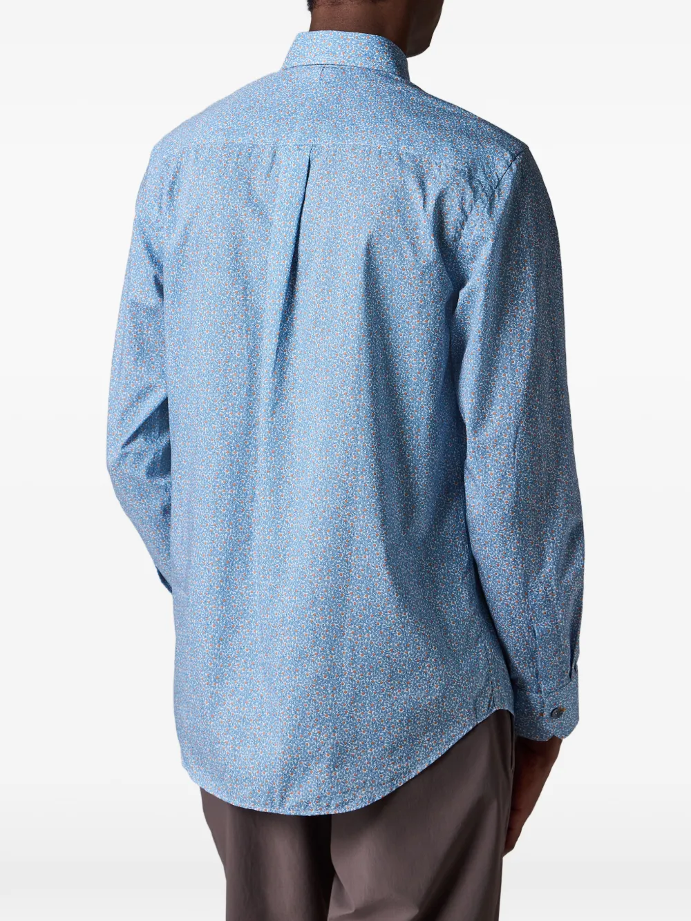 Paul Smith Regular-fit overhemd met Liberty Floral-print Blauw