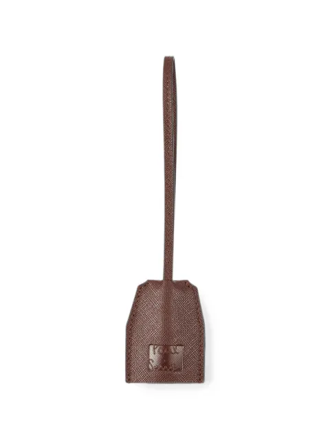 Paul Smith dark brown leather keyring
