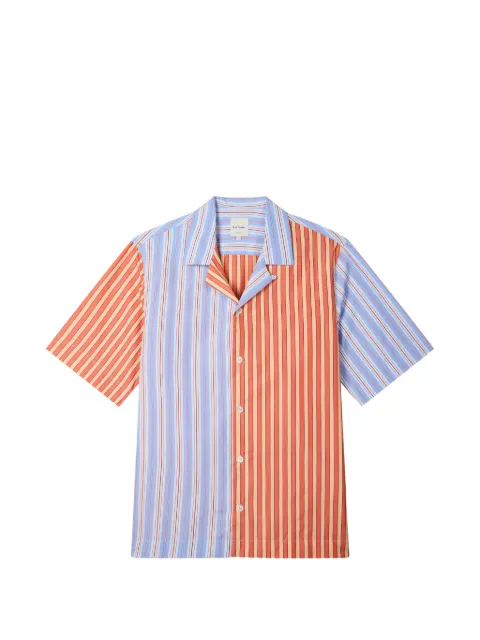 Paul Smith blue and orange mix up stripe shirt