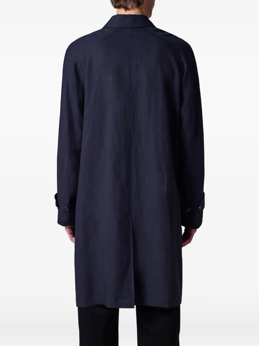 Paul Smith Linnen raglan mac Blauw