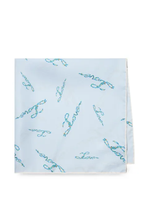 Paul Smith light-blue Love-print bandana