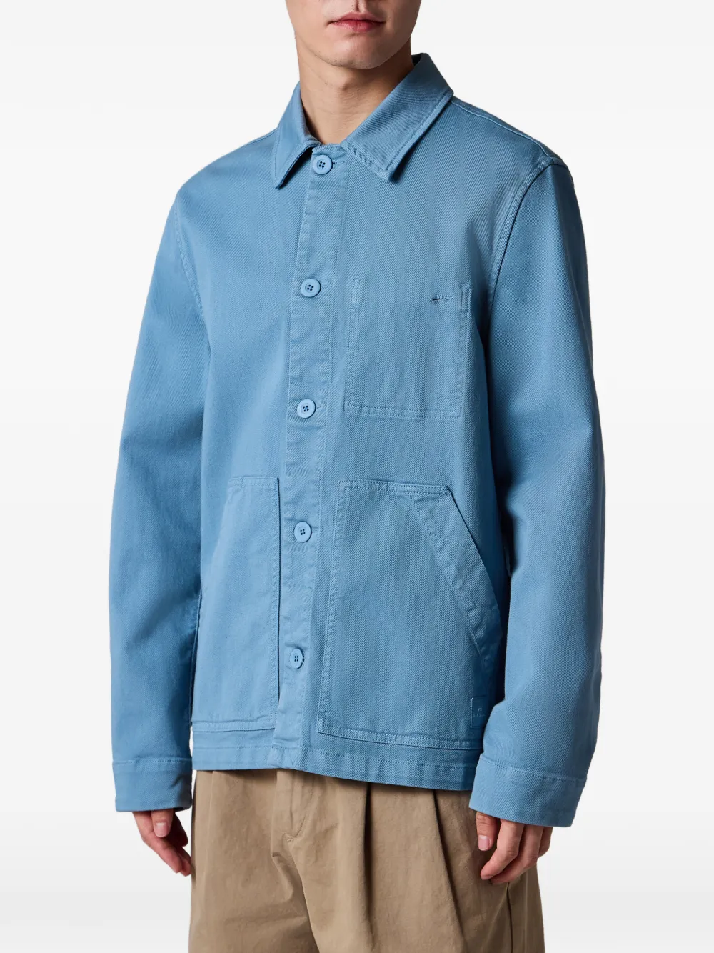 PS Paul Smith Shirtjack met opgestikte zak Blauw