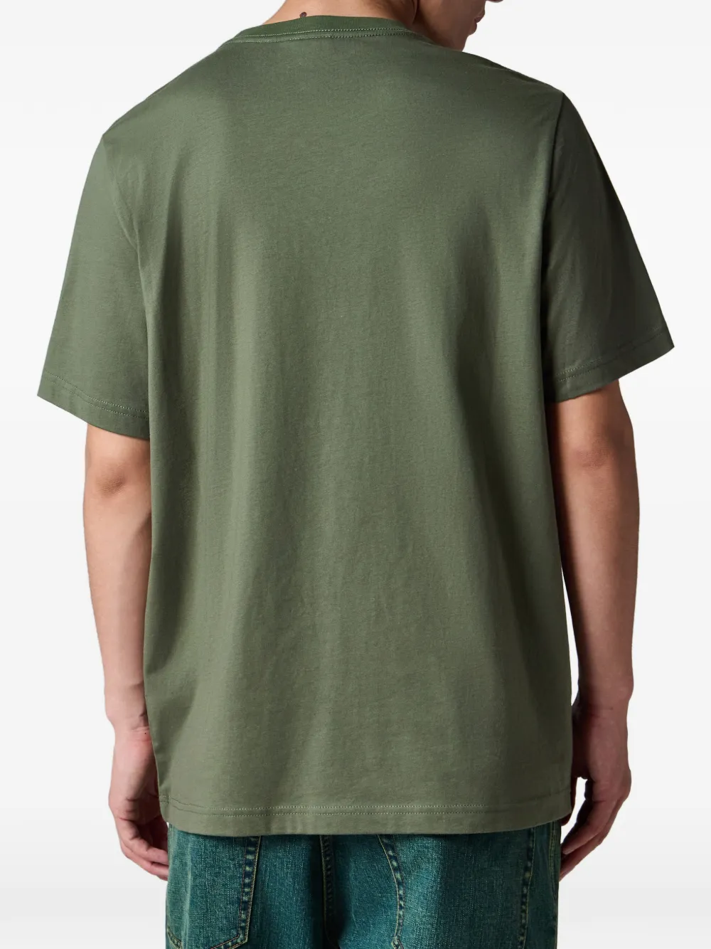 PS Paul Smith Biologisch katoenen T-shirt met Zebra-logo Groen