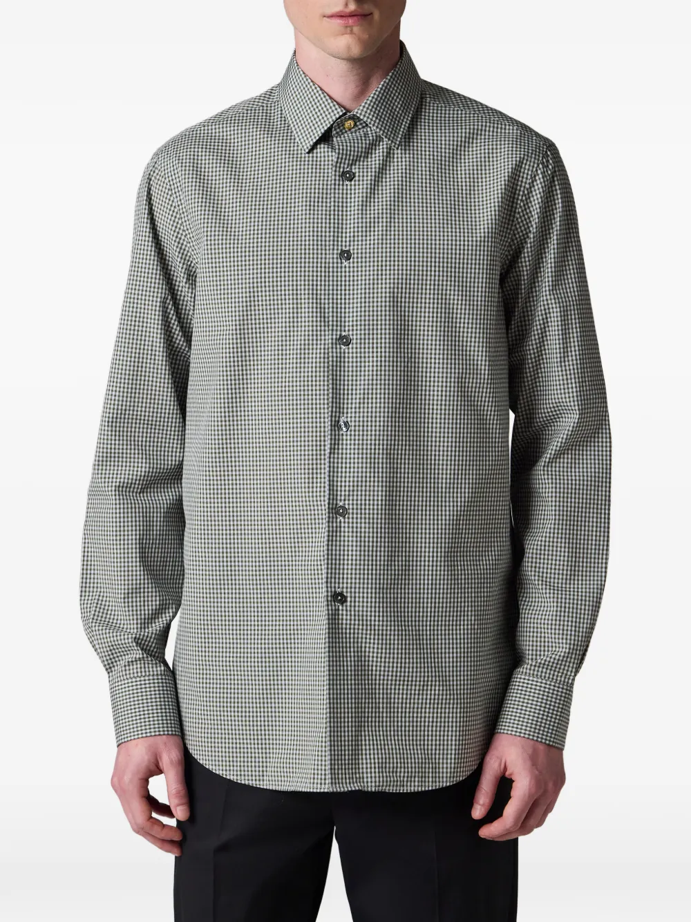 Paul Smith Regular-fit overhemd met gingham-ruit Groen