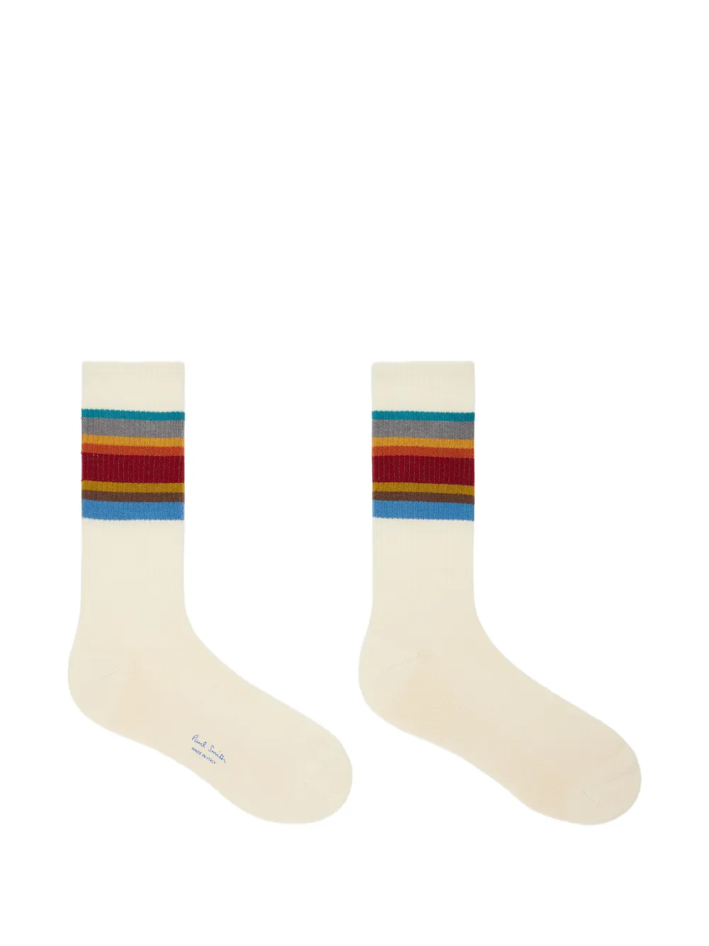 Paul Smith Sokken van katoenblend met kenmerkende streep Wit
