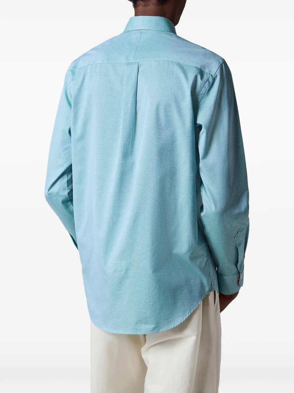 Paul Smith Regular-fit lichtblauwe geruite katoenen overhemd