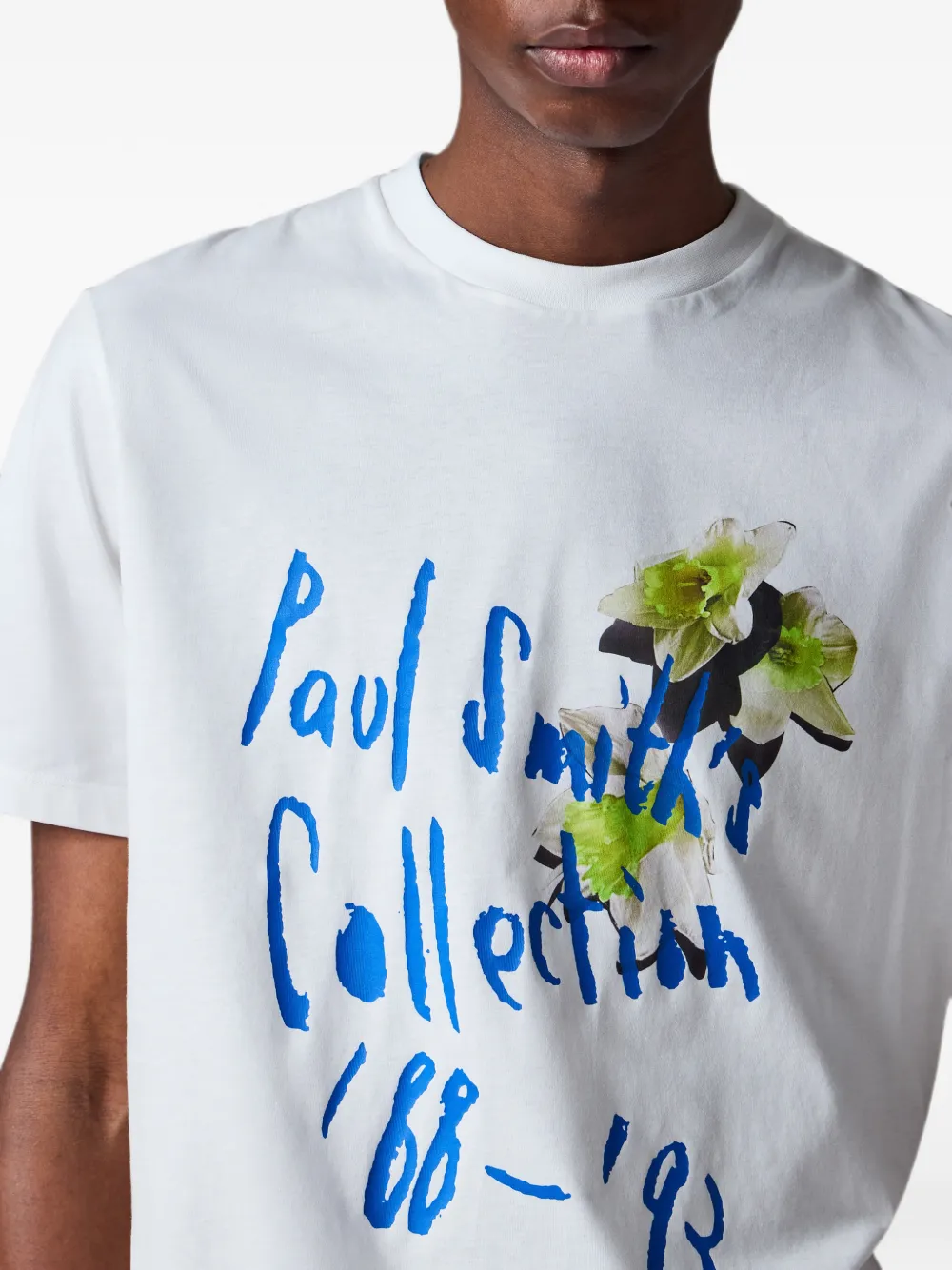 Paul Smith Collection White 88-93 T-shirt met print Wit