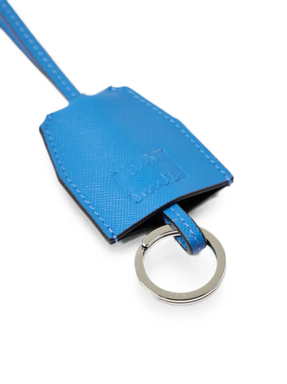 Paul Smith Helderblauwe leren sleutelhanger