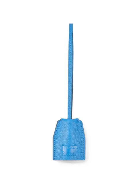 Paul Smith bright blue leather keyring