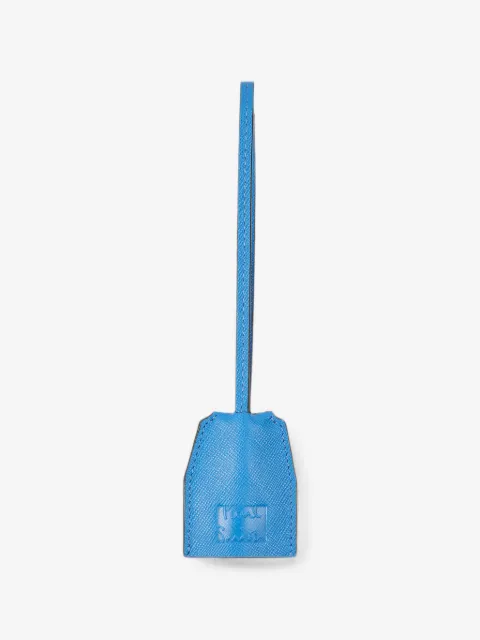 Paul Smith bright blue leather keyring