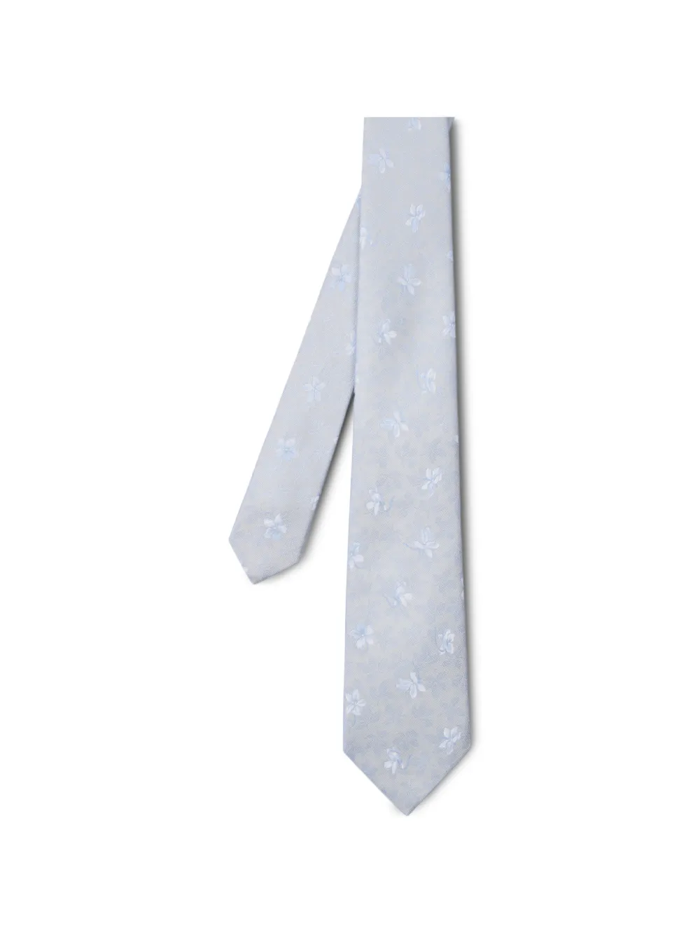 Paul Smith light blue tonal-floral silk tie