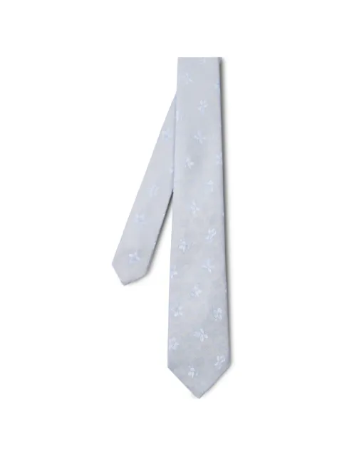 Paul Smith light blue tonal-floral silk tie