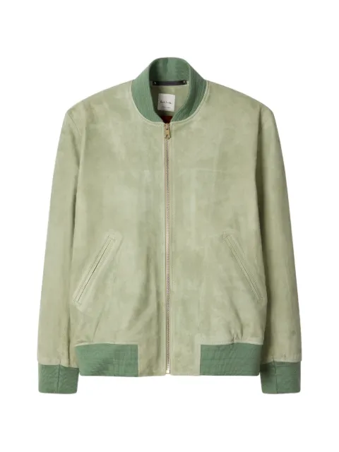 Paul Smith light green suede bomber jacket