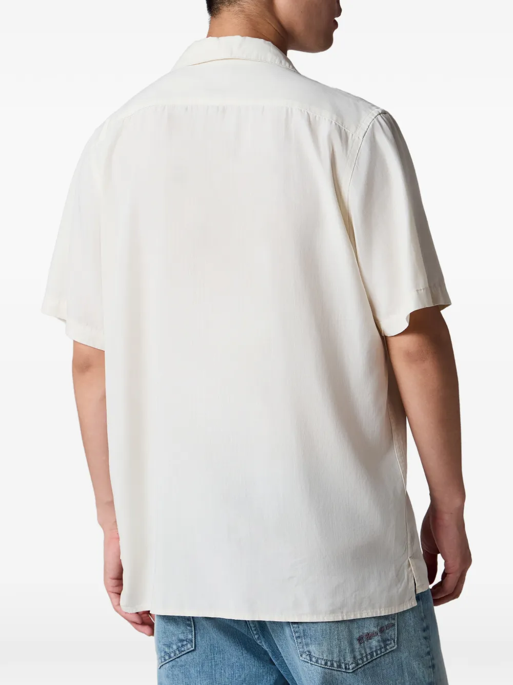 PS Paul Smith Casual-fit overhemd van ecru lyocell-katoen Beige