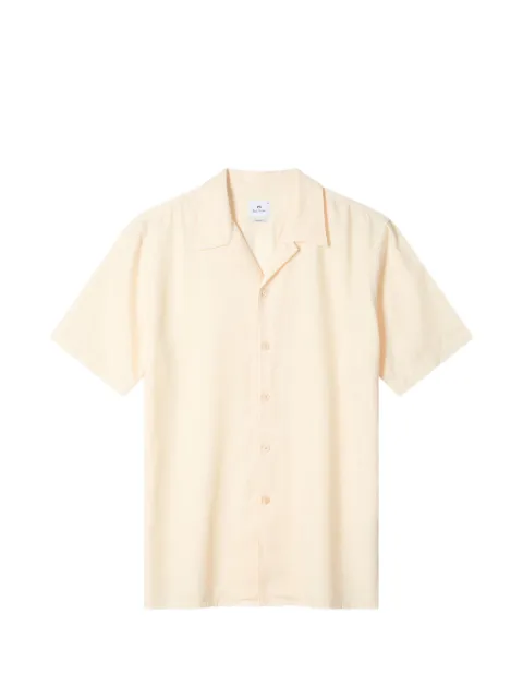PS Paul Smith chemise en lyocell de coton écru à coupe décontractée