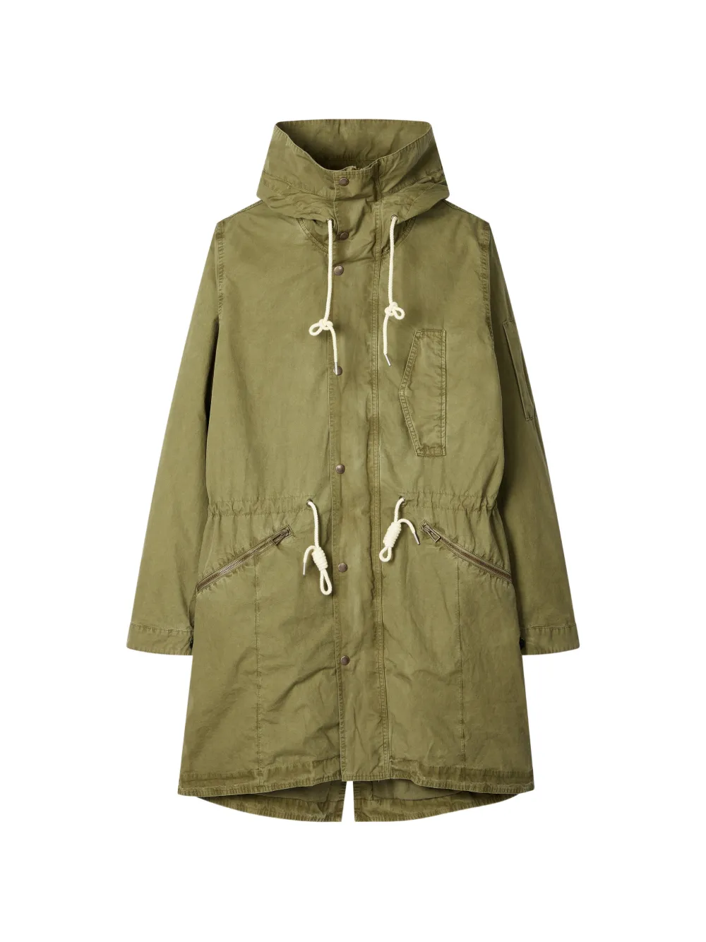 PS Paul Smith drawstring hooded coat - Verde