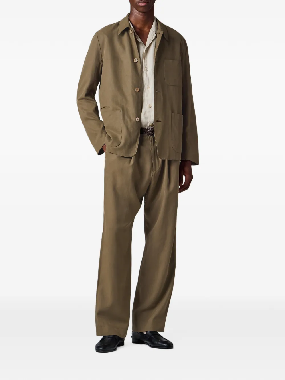 Paul Smith Kaki lyocell-twill jack Bruin