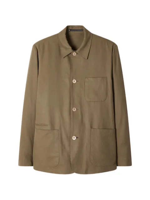 Paul Smith khaki lyocell-twill work jacket