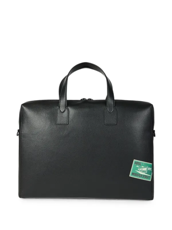 Paul Smith Black 'Hotel Stickers' Leather Folio | Black | FARFETCH Paul Smith Black 'Hotel Stickers' Leather Folio | Black | FARFETCH