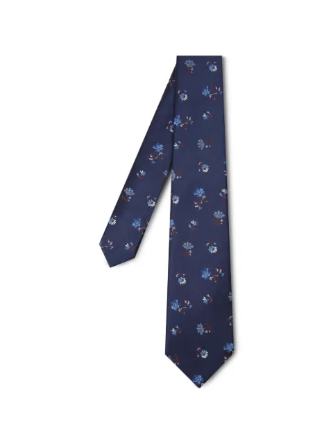 Paul Smith navy floral silk tie