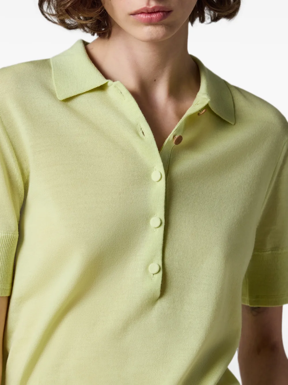 Paul Smith Poloshirt van merinowolblend Geel
