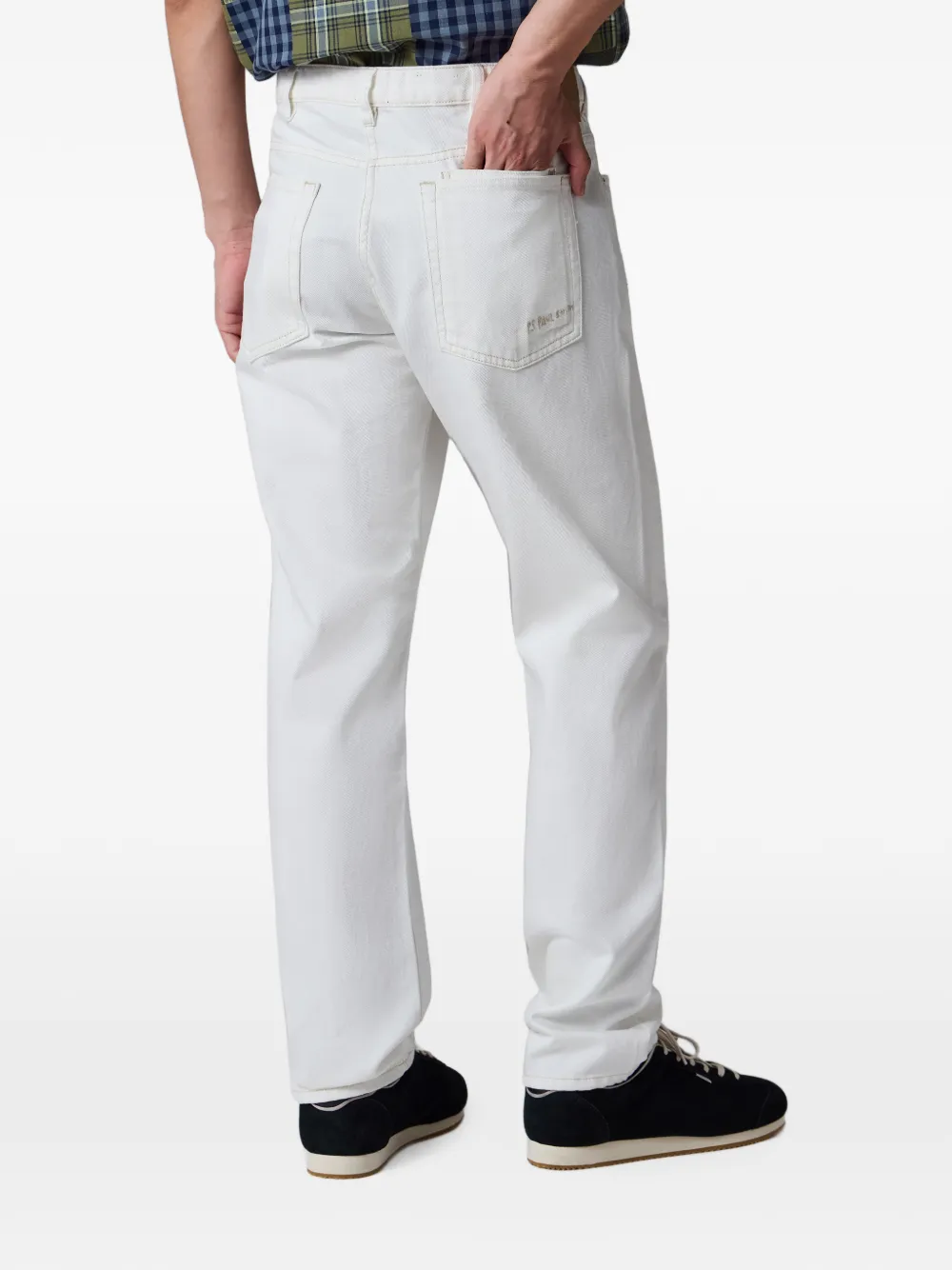 PS Paul Smith Jeans met geborduurd logo Wit