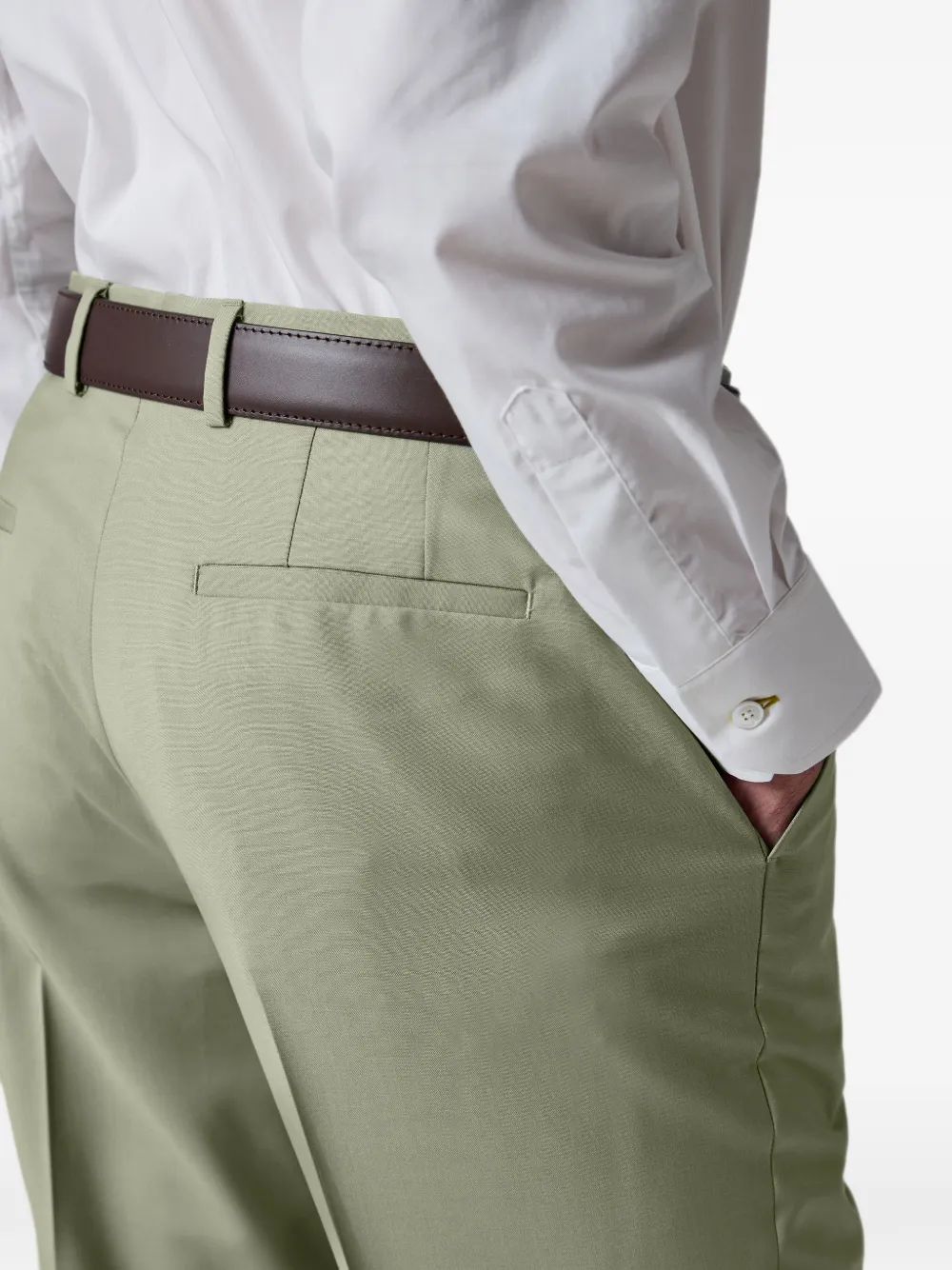 Paul Smith Mohair wollen broek Groen