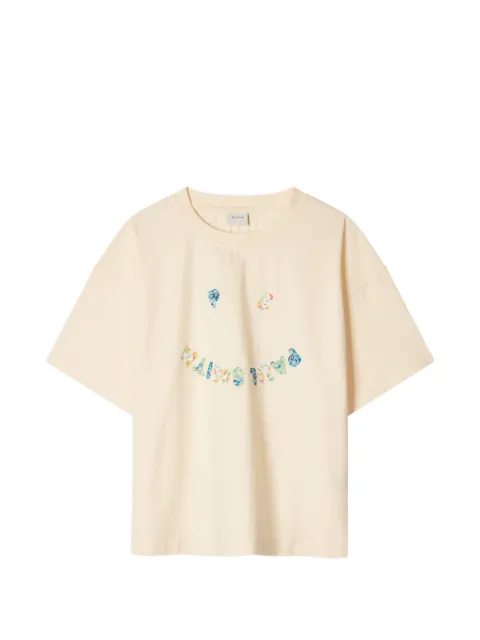 Paul Smith playera Cream Floral Happy