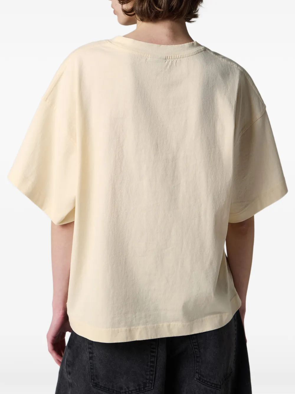 Paul Smith Happy T-shirt met bloemen Beige
