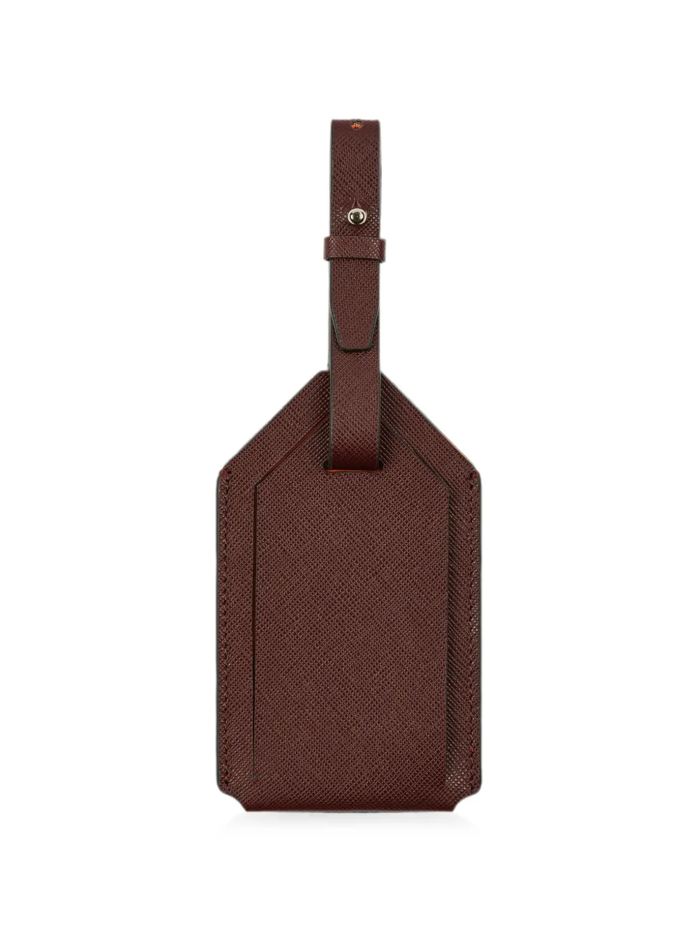 Paul Smith Donkerbruin leren bagagelabel