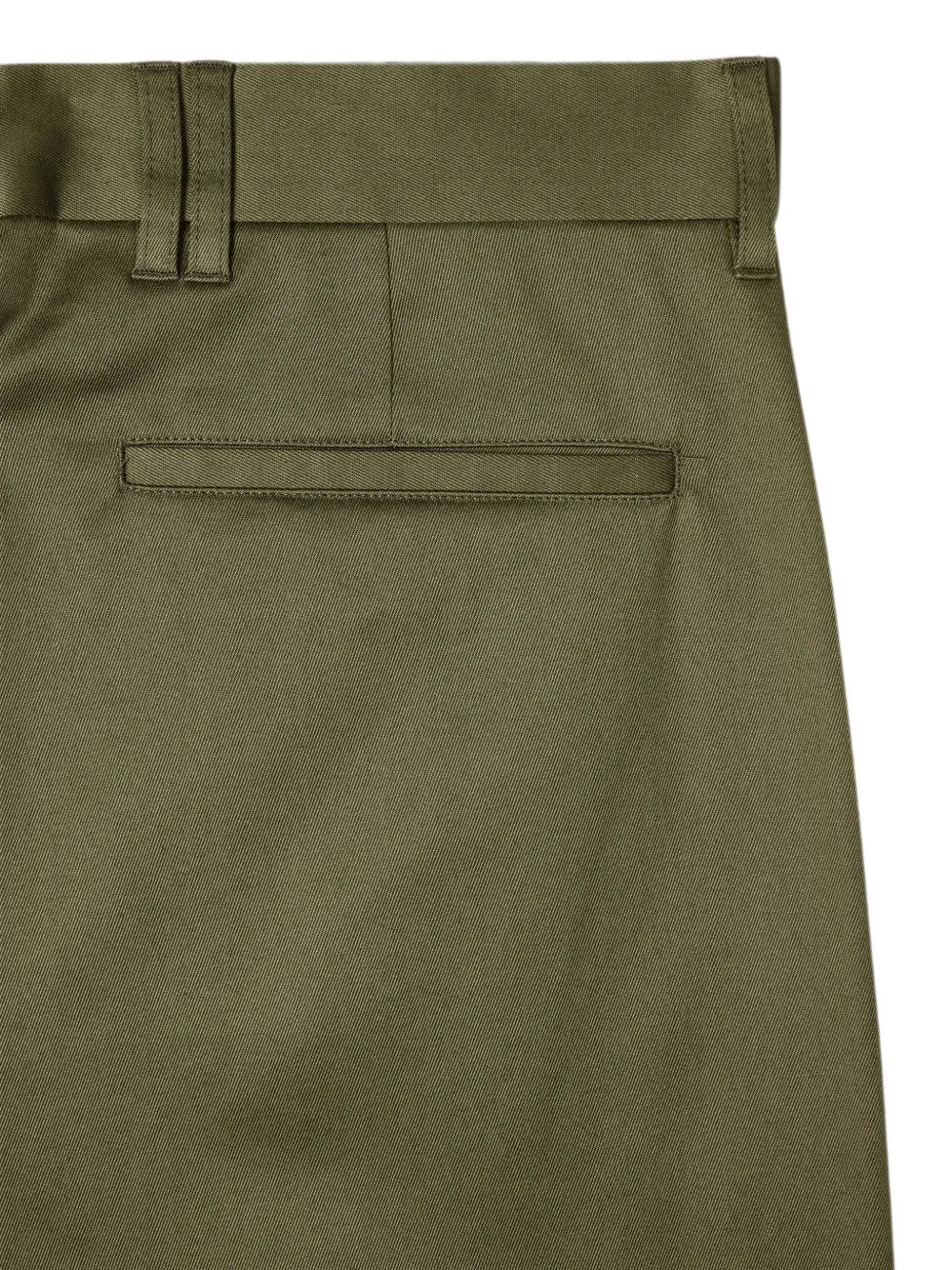 Paul Smith Ruimvallende kaki stretch-katoenen chino Groen