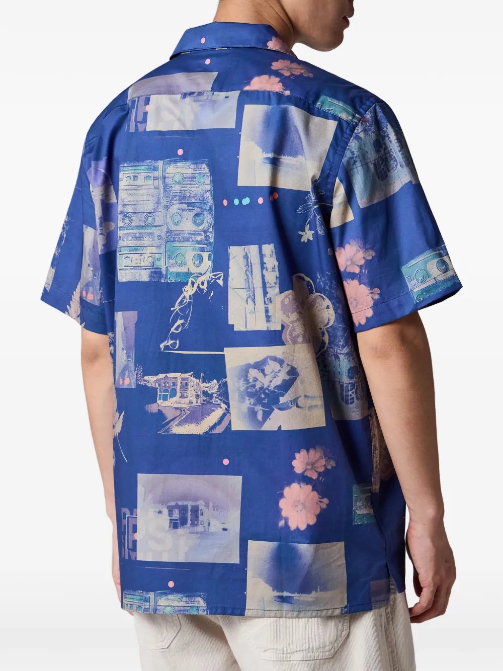 PS Paul Smith Overhemd met print Blauw